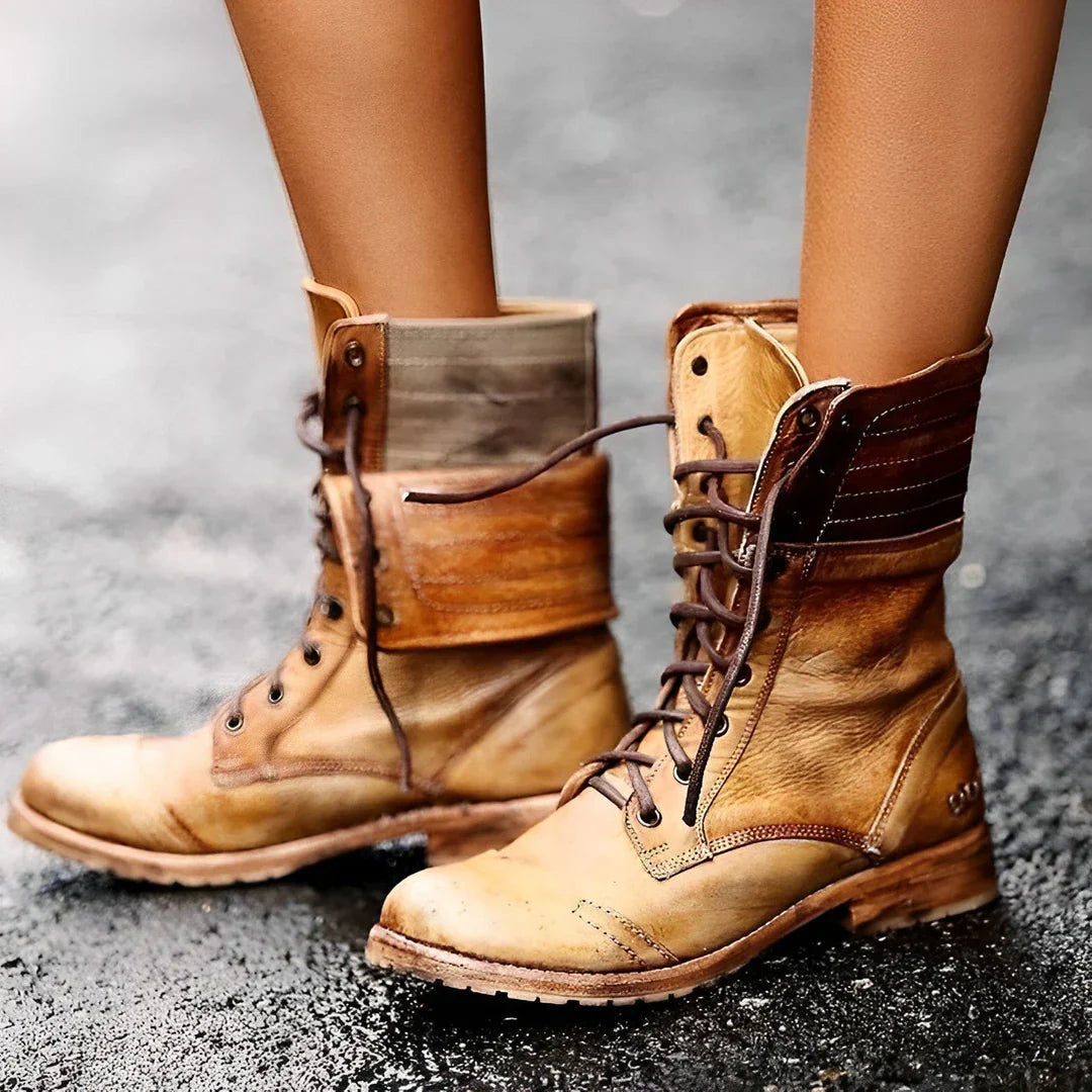 Clara | Women’s Lace-Up Combat Boots