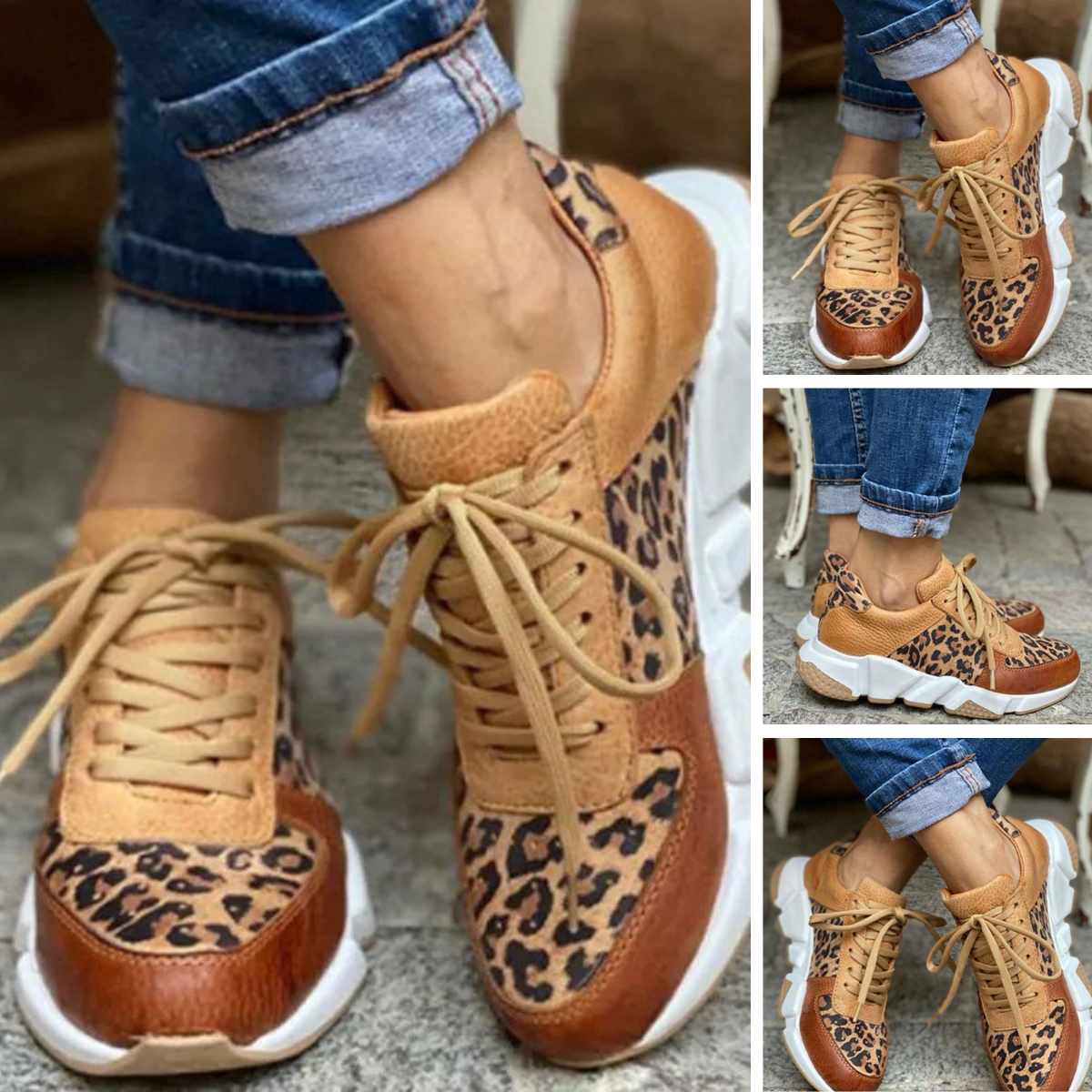Sarah | Women Running Lace Up Street Sneakers