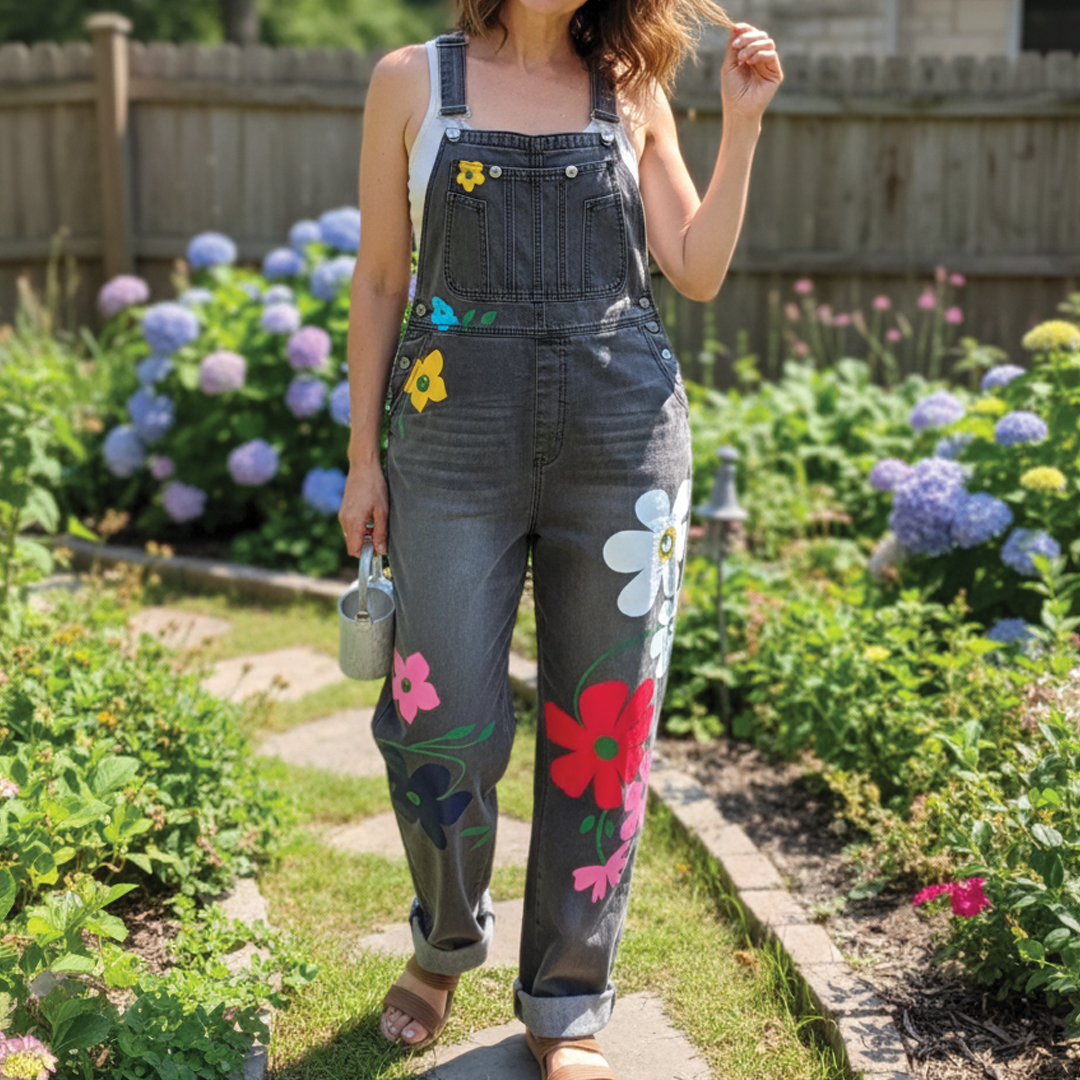 Grace - Sleeveless Denim Overalls