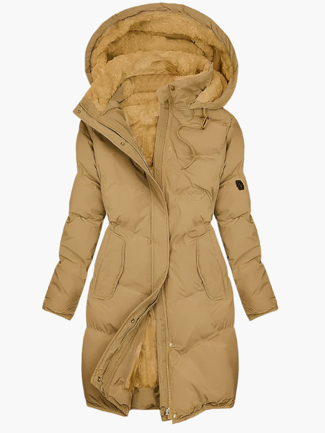 Deborah | Women’s Long Quilted Hooded Winter Coat