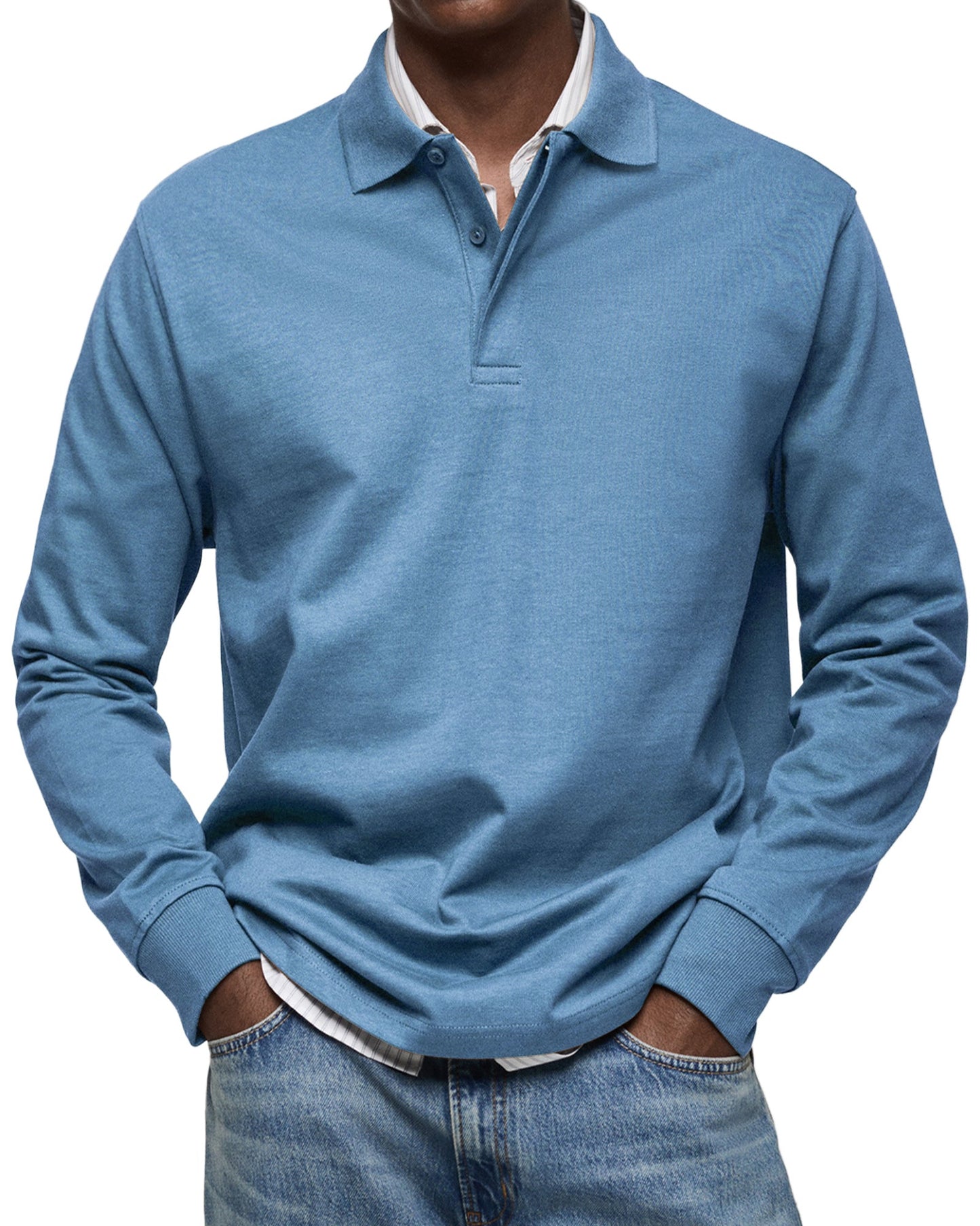 Eric | Classic Long Sleeve Polo Shirt