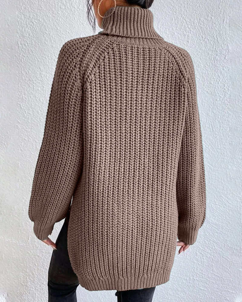Terri | Women’s Winter Ribbed Turtleneck Sweater