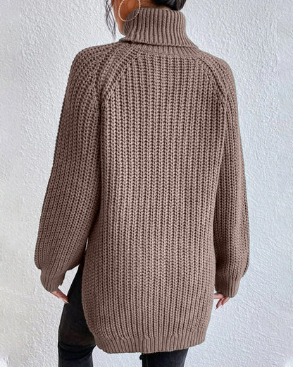 Terri | Women’s Winter Ribbed Turtleneck Sweater