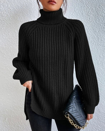 Terri | Women’s Winter Ribbed Turtleneck Sweater