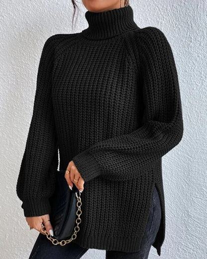 Terri | Women’s Winter Ribbed Turtleneck Sweater
