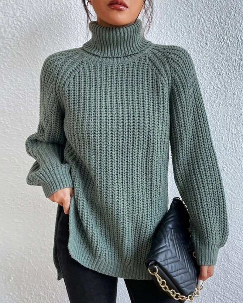 Terri | Women’s Winter Ribbed Turtleneck Sweater
