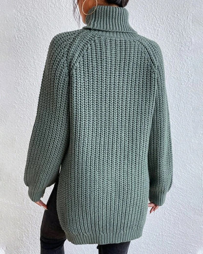 Terri | Women’s Winter Ribbed Turtleneck Sweater