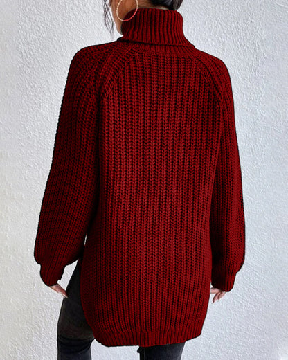 Terri | Women’s Winter Ribbed Turtleneck Sweater