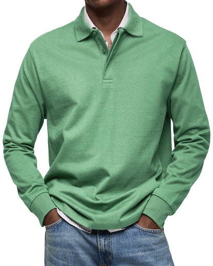 Louis | Classic Long Sleeve Polo Shirt