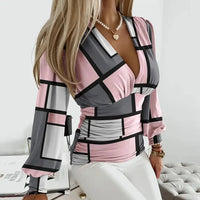 Geometric Pink & Gray