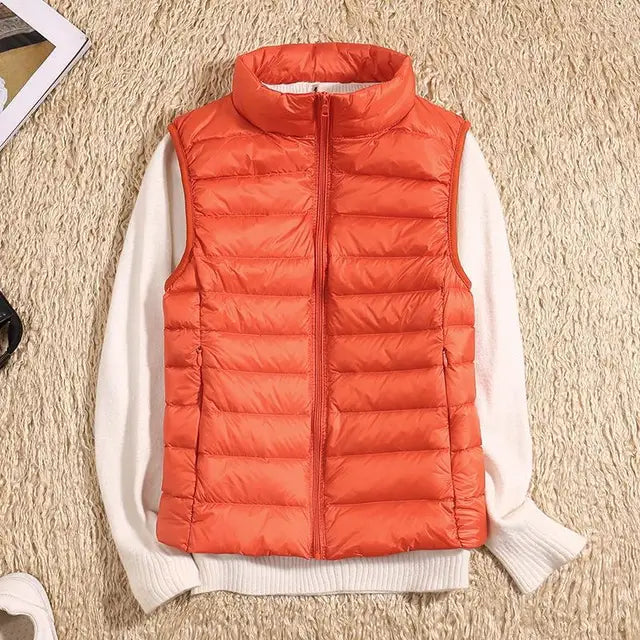 Martha | Women’s Lightweight Zip Front Puffer Vest