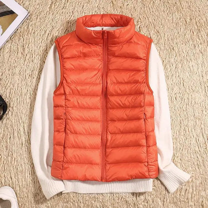 Martha | Women’s Lightweight Zip Front Puffer Vest