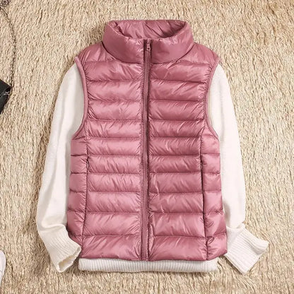 Martha | Women’s Lightweight Zip Front Puffer Vest