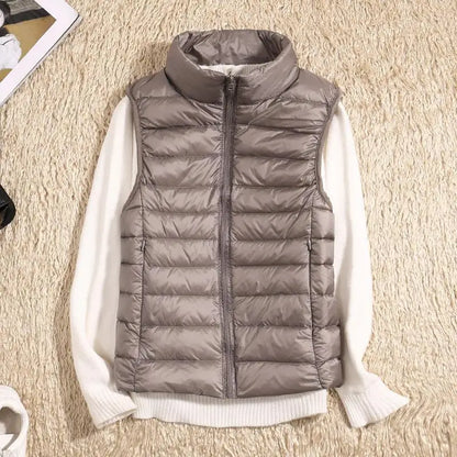Martha | Women’s Lightweight Zip Front Puffer Vest