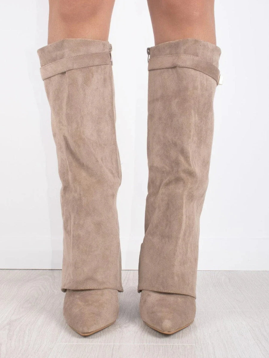 Beverly | Women’s Leather Thigh-High Boots with Buckle