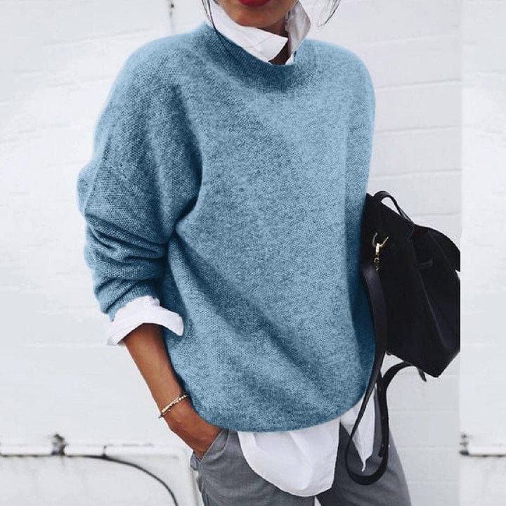 Lucille | Women’s Soft Round Neck Pullover Sweater