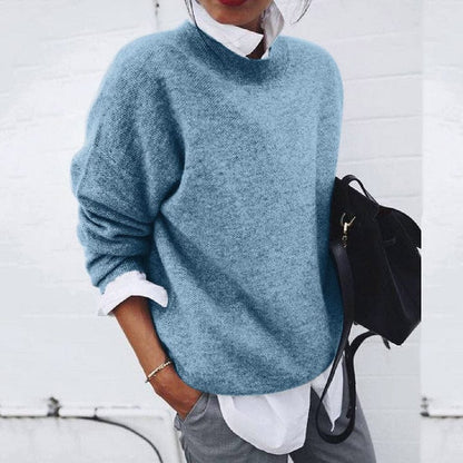 Lucille | Women’s Soft Round Neck Pullover Sweater