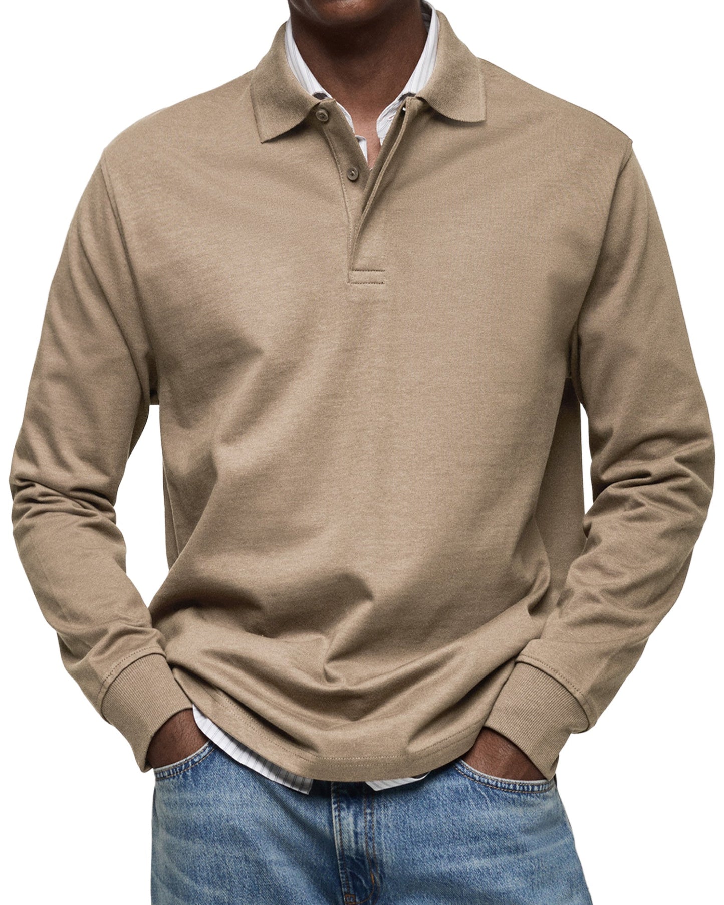 Louis | Classic Long Sleeve Polo Shirt