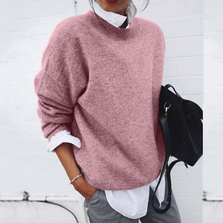 Lucille | Women’s Soft Round Neck Pullover Sweater