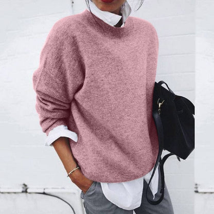 Lucille | Women’s Soft Round Neck Pullover Sweater