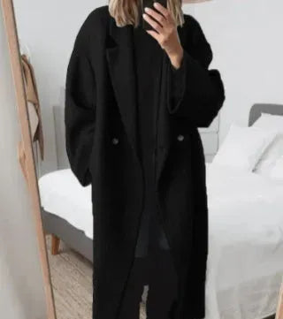 Sandra | Women’s Elegant Oversized Button-Down Coat