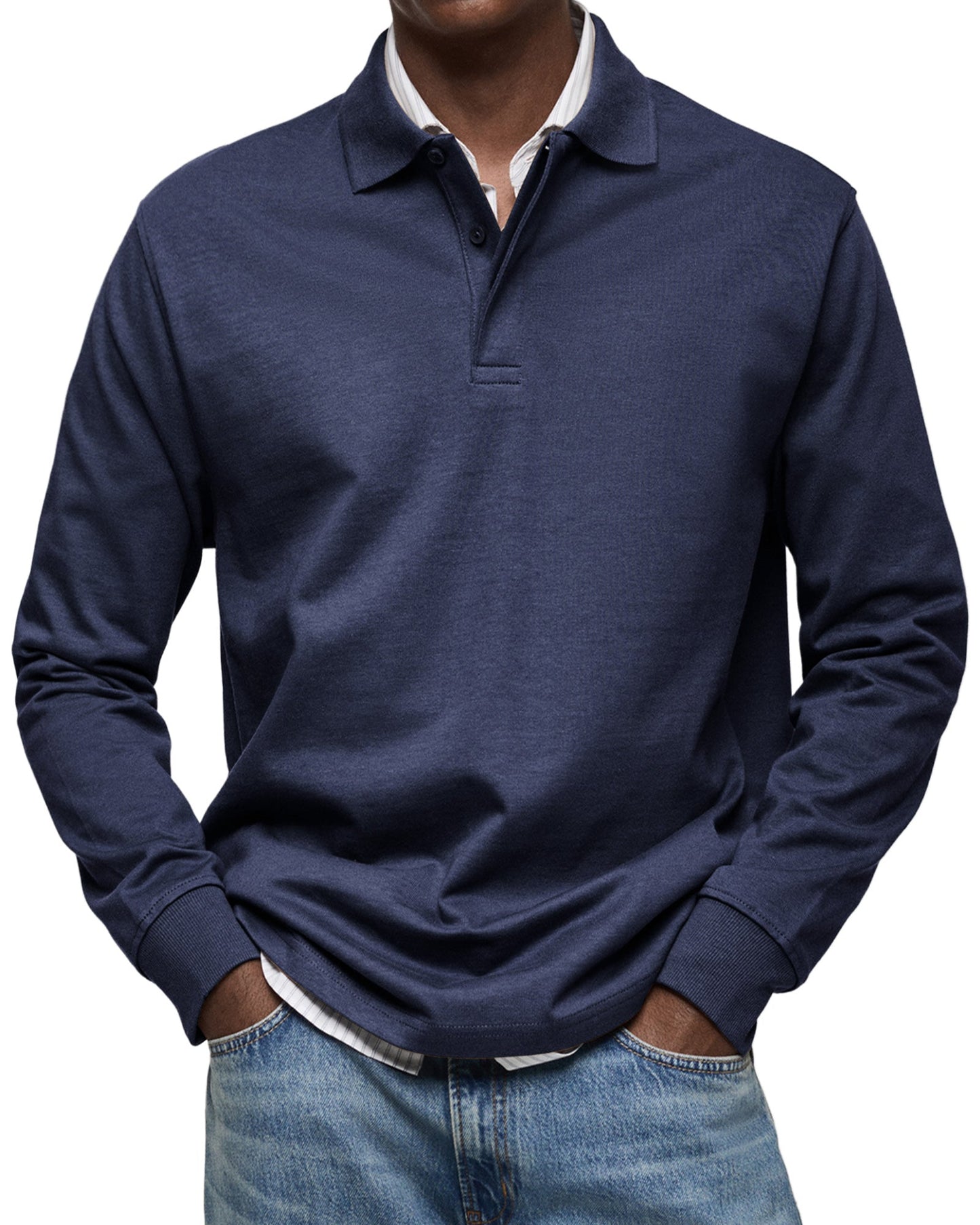 Eric | Classic Long Sleeve Polo Shirt