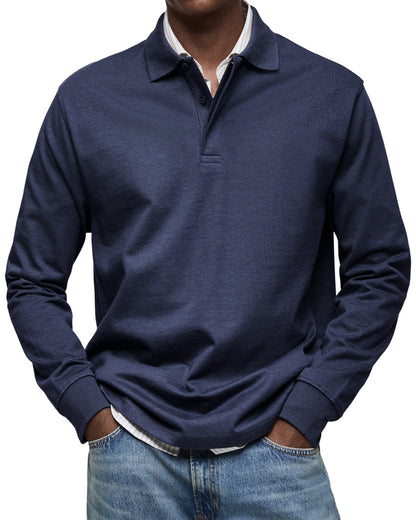 Louis | Classic Long Sleeve Polo Shirt