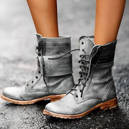 Clara | Women’s Lace-Up Combat Boots