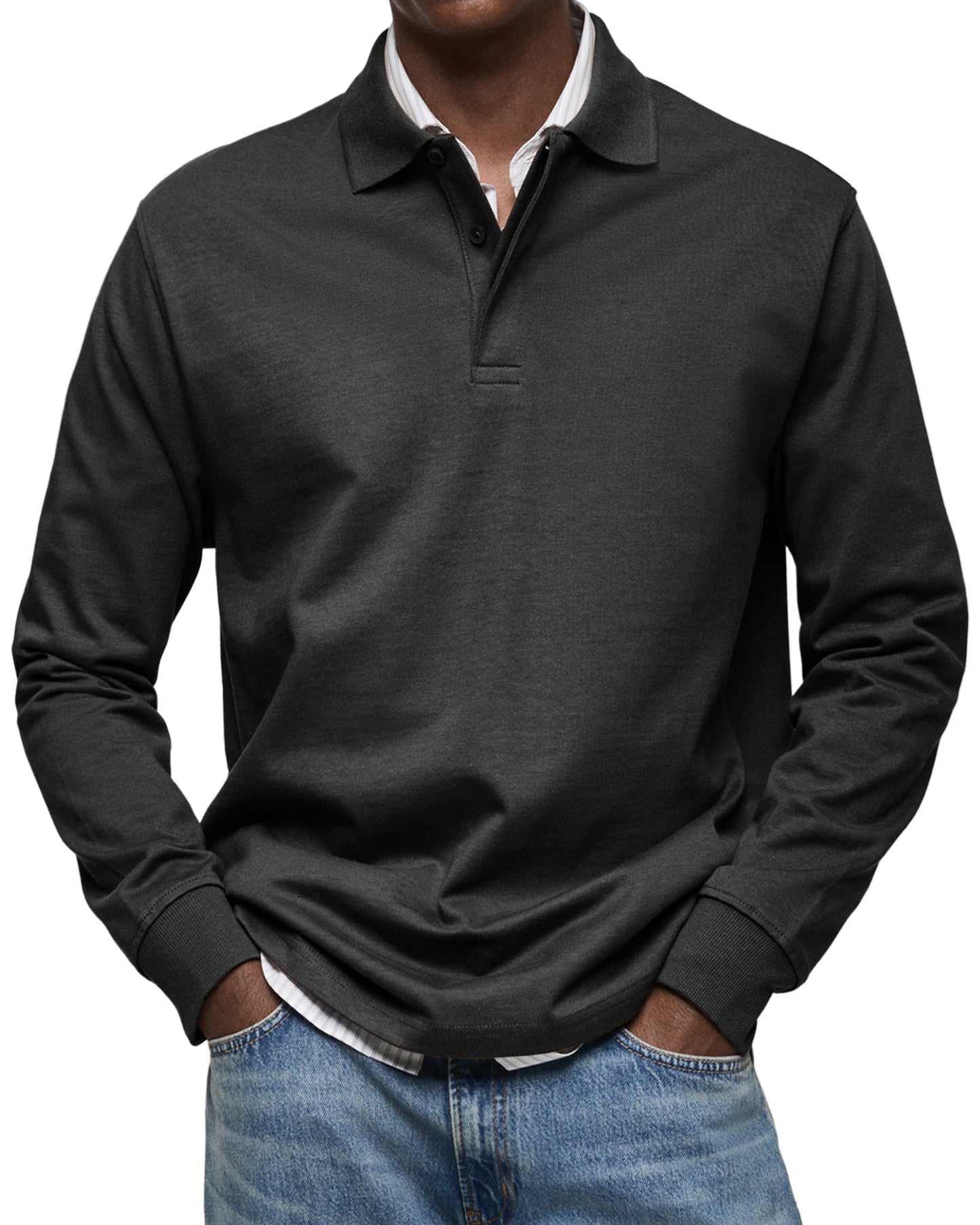 Eric | Classic Long Sleeve Polo Shirt