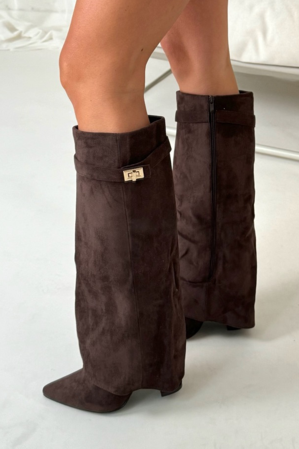 Teresa - Flap Knee-High Boots