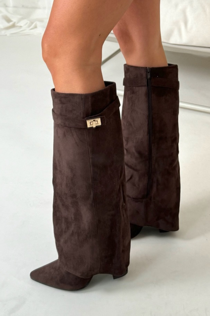 Teresa - Flap Knee-High Boots
