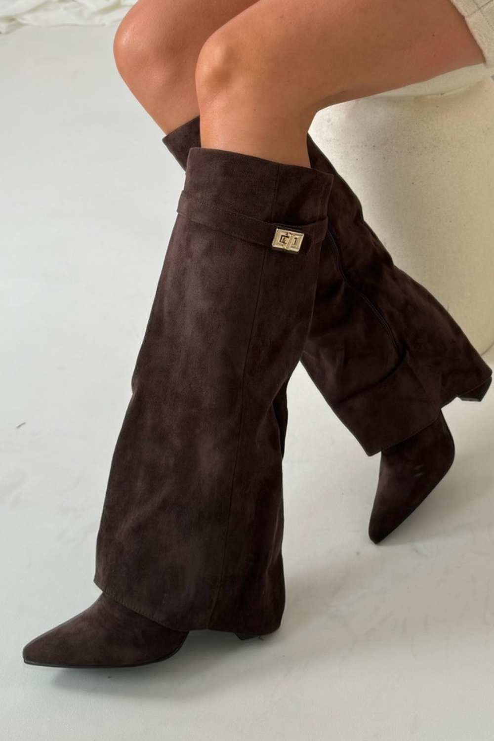 Teresa - Flap Knee-High Boots