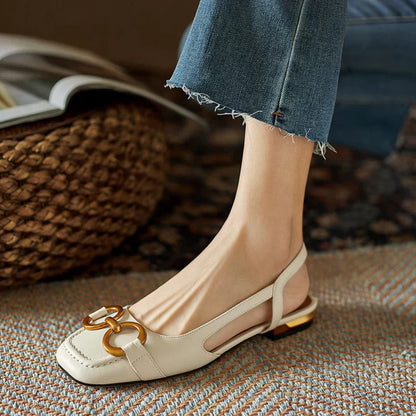 Grace – Chic Ergonomic Slingback Flats