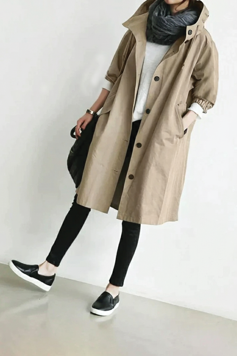 Laura - Hooded Trench Coat