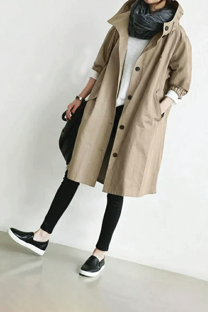 Laura - Hooded Trench Coat
