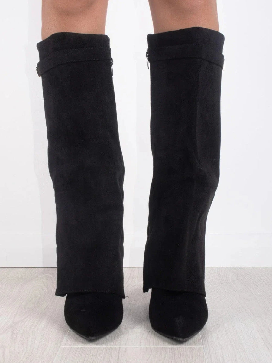 Beverly | Women’s Leather Thigh-High Boots with Buckle