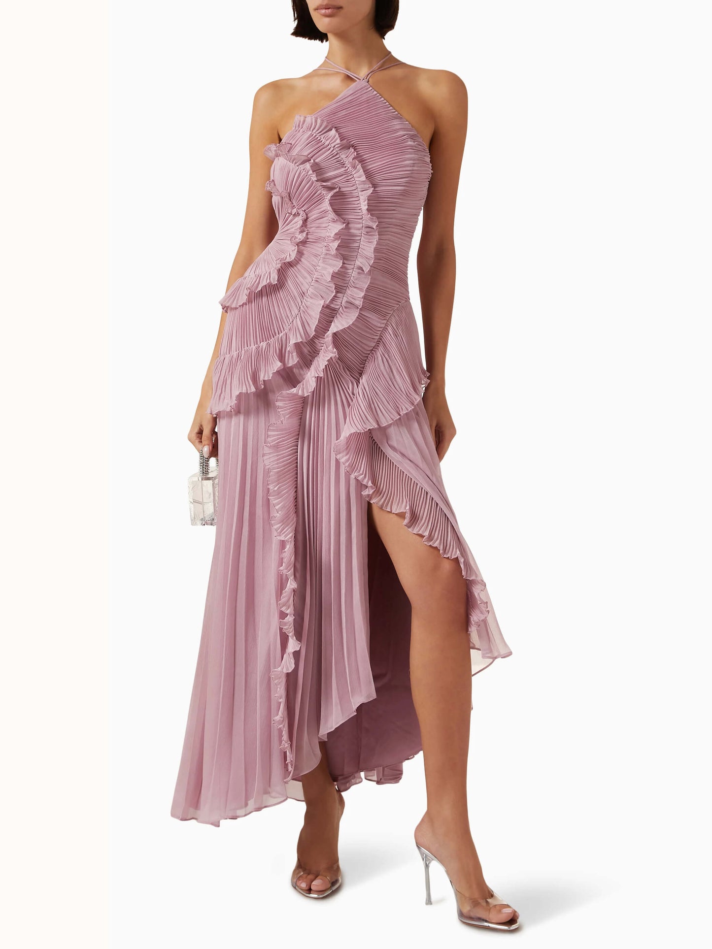Abigail - Asymmetric Pleated Dress