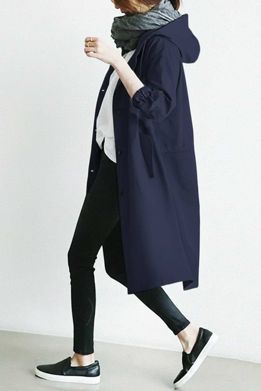 Laura - Hooded Trench Coat