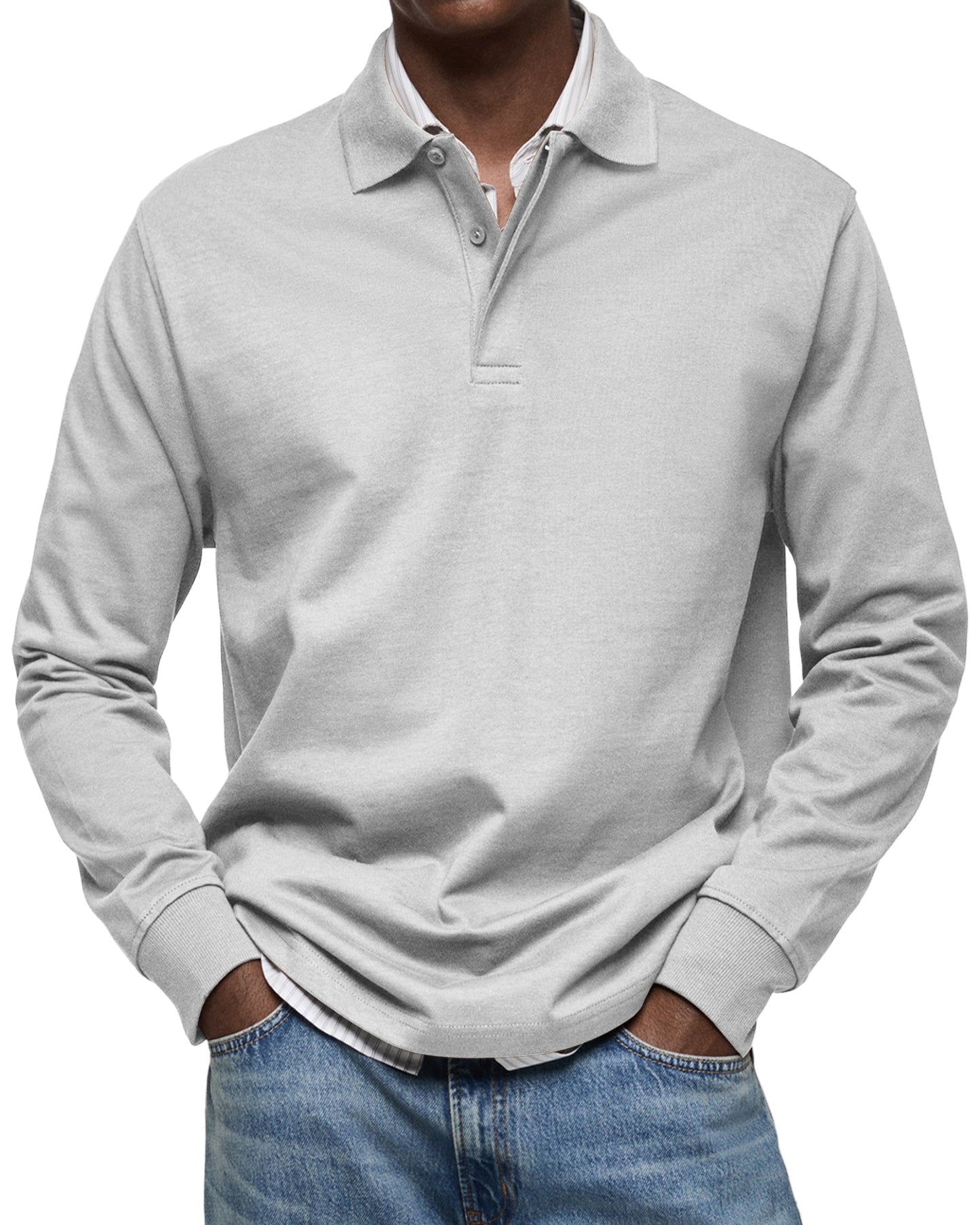 Eric | Classic Long Sleeve Polo Shirt