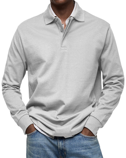 Louis | Classic Long Sleeve Polo Shirt