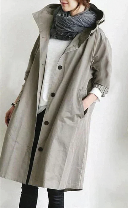 Laura - Hooded Trench Coat