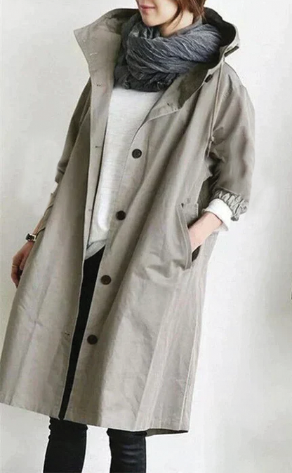 Laura - Hooded Trench Coat