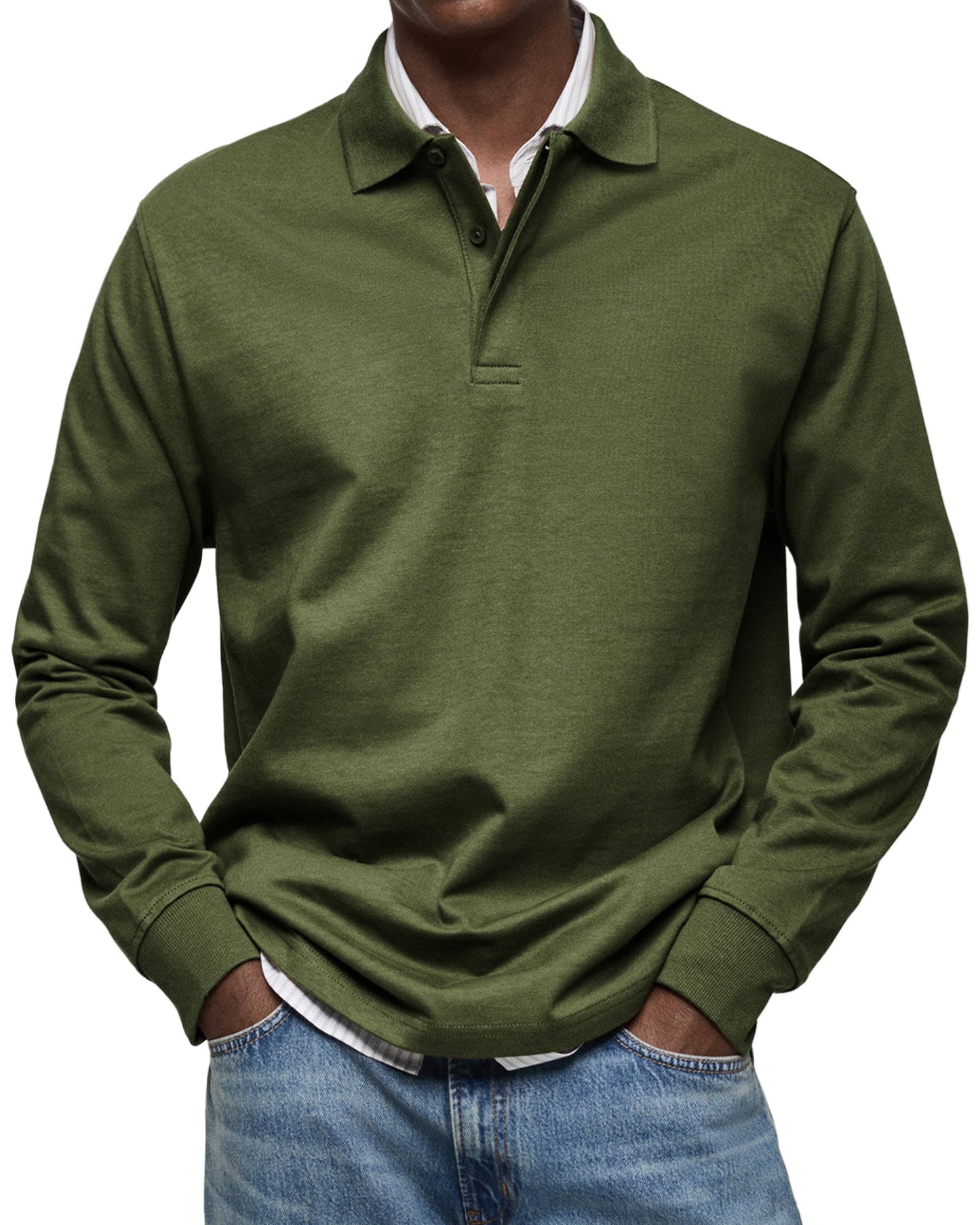 Eric | Classic Long Sleeve Polo Shirt