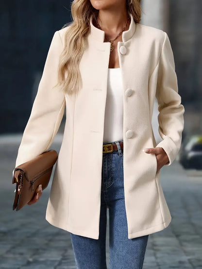 Melissa | Women’s Long Button-Up Autumn Coat
