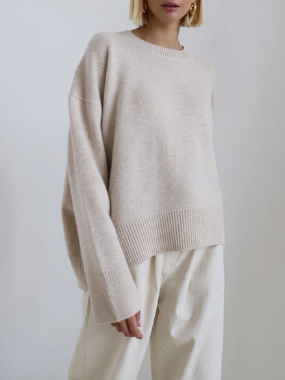Allison | Women’s Winter Oversized Knit Pullover Sweater