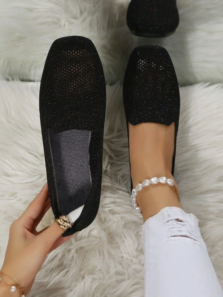 Clara - Knit Slip-On Flats