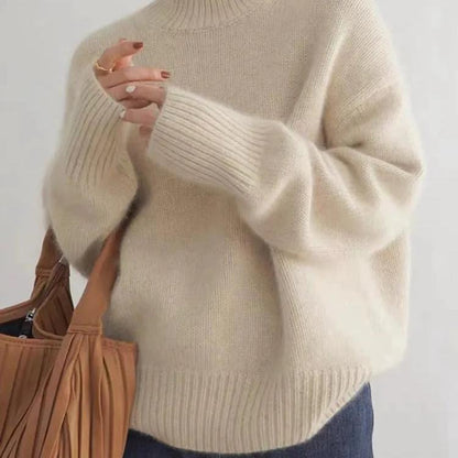 Jessica | Women’s Winter Oversized Turtleneck Knit Sweater