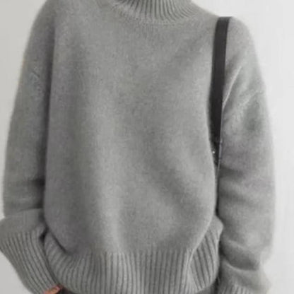 Jessica | Women’s Winter Oversized Turtleneck Knit Sweater