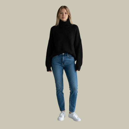 Martha | Women’s Modern Relaxed Fit Winter Turtlenecks Sweater