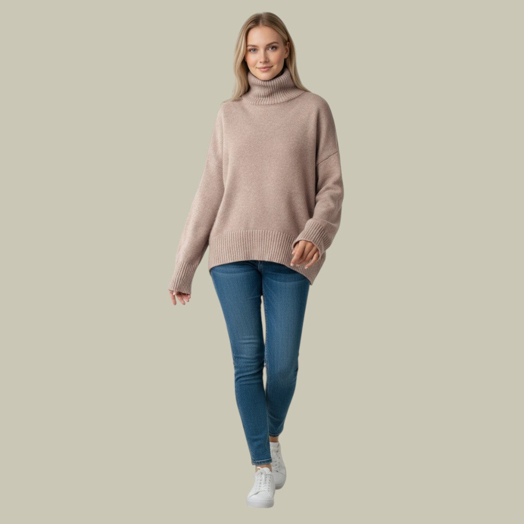 Martha | Women’s Modern Relaxed Fit Winter Turtlenecks Sweater